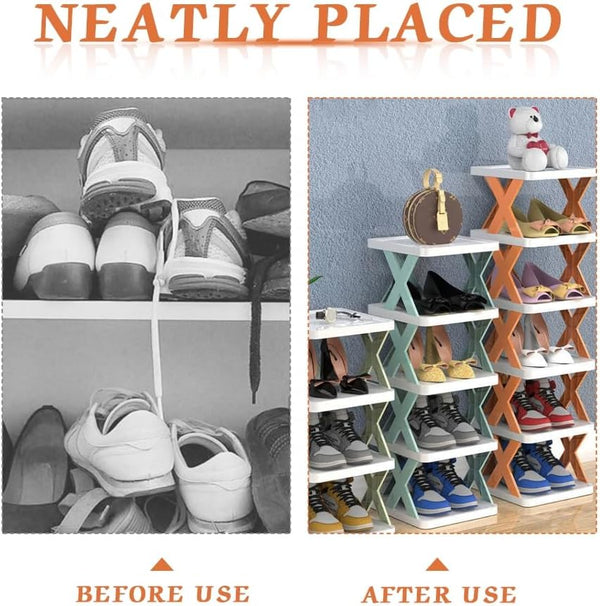 Foldable Shoe Rack With 6 Layer