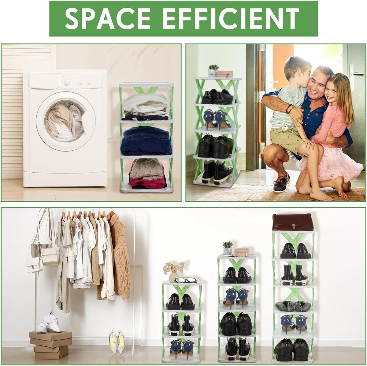 Foldable Shoe Rack With 6 Layer