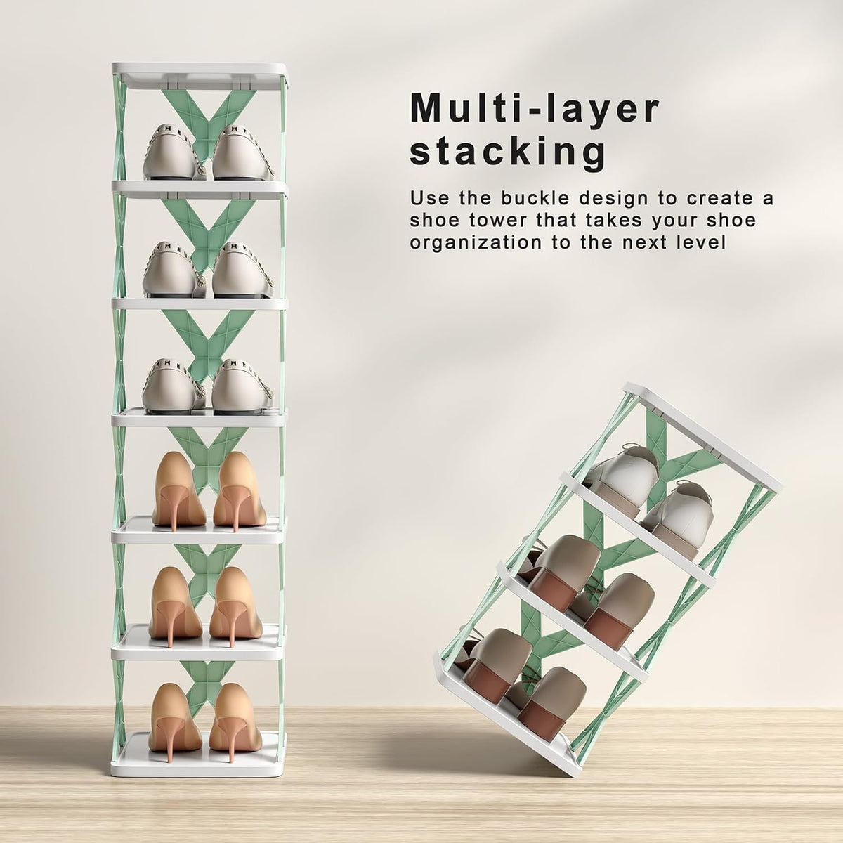 Foldable Shoe Rack With 6 Layer