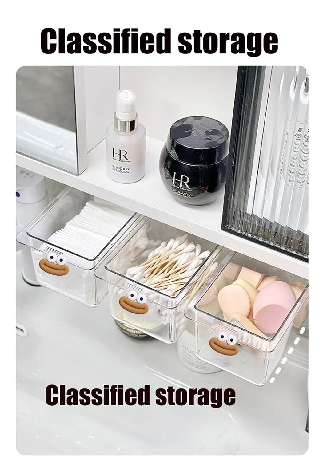 Mirror Cabinet Drawer Storage Box